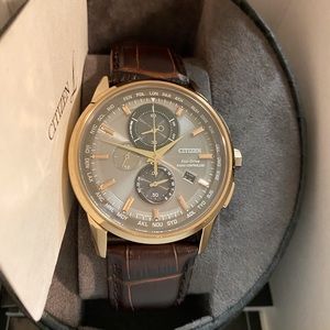 Citizen Eco-Drive World Chronograph 43mm Watch